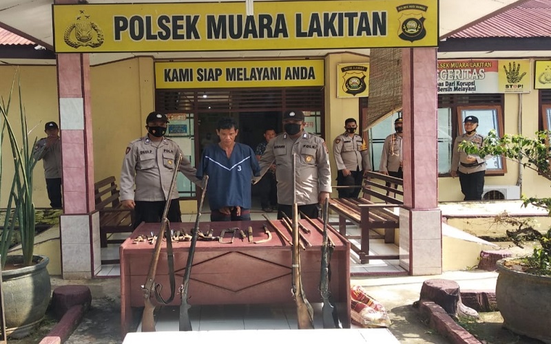 Perakit Senpi di Musi Rawas Ditangkap, Keseharian Dikenal sebagai Petani 