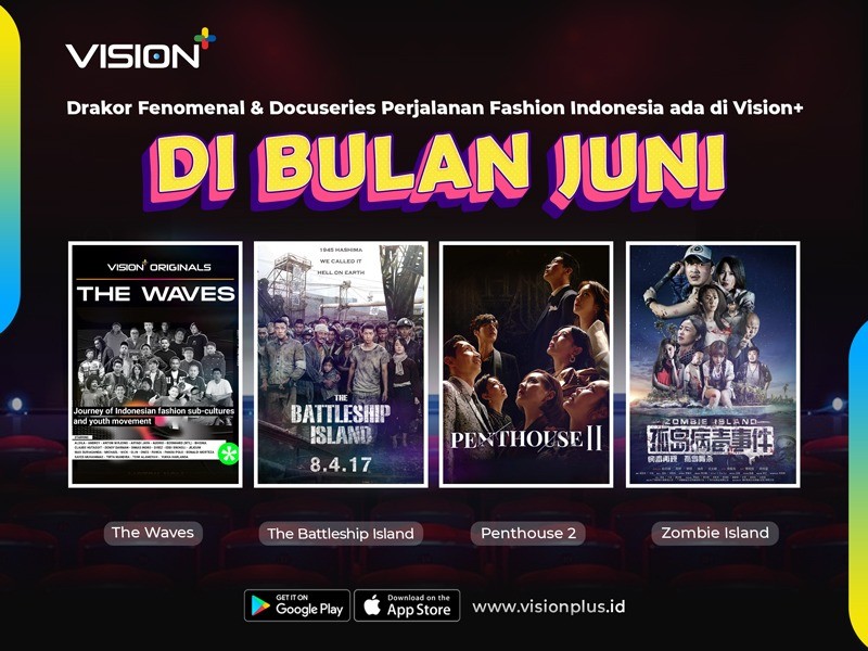 Drakor Fenomenal & Docuseries Perjalanan Fashion Indonesia Ada di Vision+ Bulan Juni