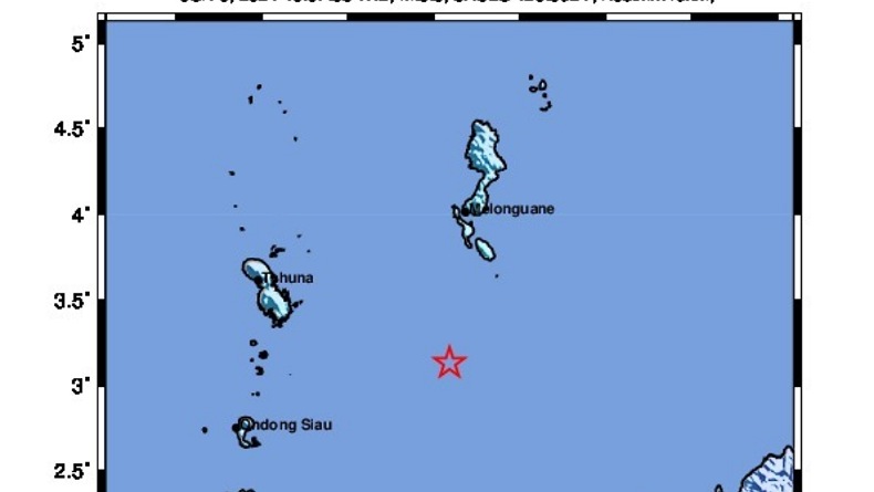 Gempa Bumi Tektonik M5,3 di Kepulauan Talaud, Ini Kata BMKG