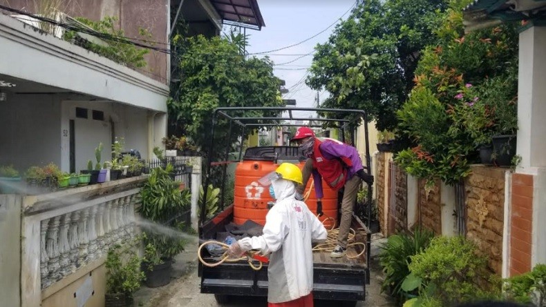 Kasus Covid-19 Melonjak, Wakapolda Metro Pantau Penerapan Lockdown di RW 06 Tangerang