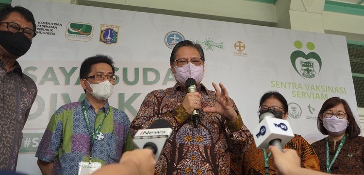  Kasus Covid-19 di Sejumlah Daerah Meningkat, Menko Airlangga: Jangan Kendor Terapkan Protokol Kesehatan 