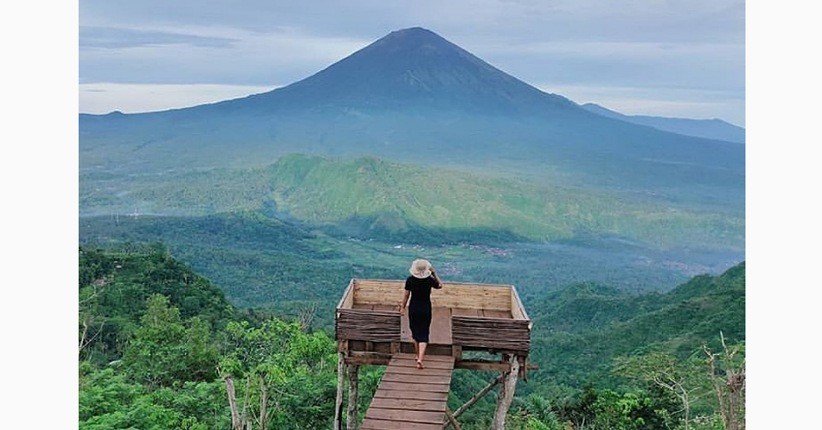 Wisata Lahangan Sweet Bali Lagi Viral, Bisa Lihat Puncak Gunung Agung 