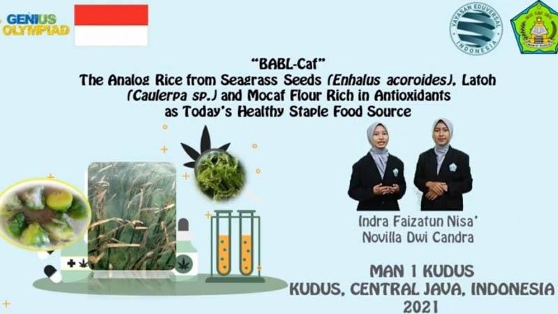  Produk Beras Analog Karya MAN 1 Kudus Raih Perak International Genius Olympiad di AS