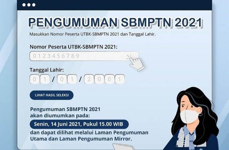 Catat, Besok Pengumuman UTBK SBMPTN 2021