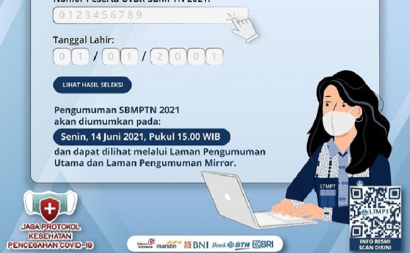 Hasil UTBK SBMPTN 2021 Diumumkan Senin Besok, Simak Informasinya