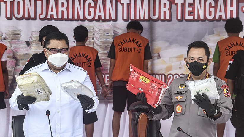 Polri Tangkap 24.878 Tersangka Kasus Narkoba selama 2021