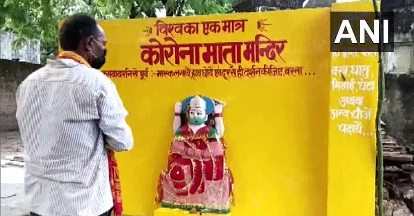 Kasus Covid-19 Tinggi, Warga di Desa Ini Bangun Kuil untuk Usir Virus Corona