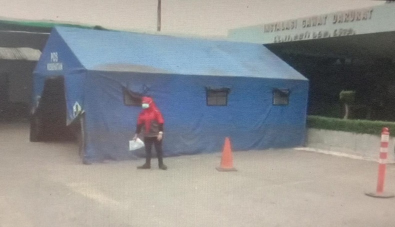 Kewalahan Tangani Pasien Covid-19, RSUD Bayu Asih Purwakarta Dirikan Tenda Darurat
