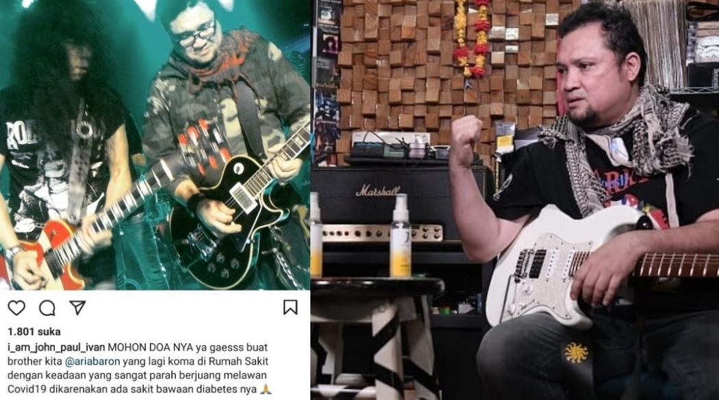Gitaris Aria Baron Dirawat di IGD Rumah Sakit akibat Covid-19, Begini Kondisinya 