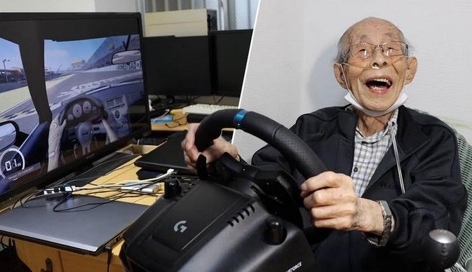 Viral Kakek 93 Tahun Jago Balapan Mobil Virtual, Pengalaman Mantan Sopir Taksi