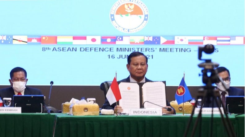 Prabowo Bawa Isu Laut China Selatan dalam Pertemuan Menhan Negara ASEAN