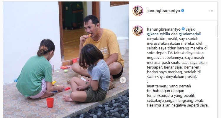 Badan Meriang, Hanung Bramantyo Positif Covid-19 Susul Kedua Putrinya