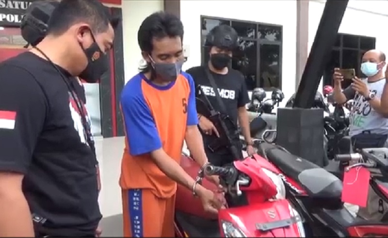 Belajar dari YouTube, Pemuda di Jombang Mahir Curi Motor hingga 12 TKP 