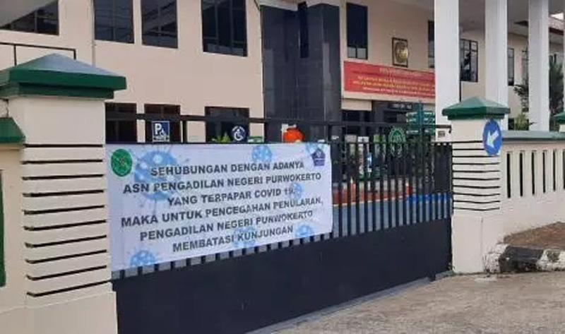 4 Pegawai Terpapar Covid-19, Pengadilan Negeri Purwokerto Ditutup Sementara
