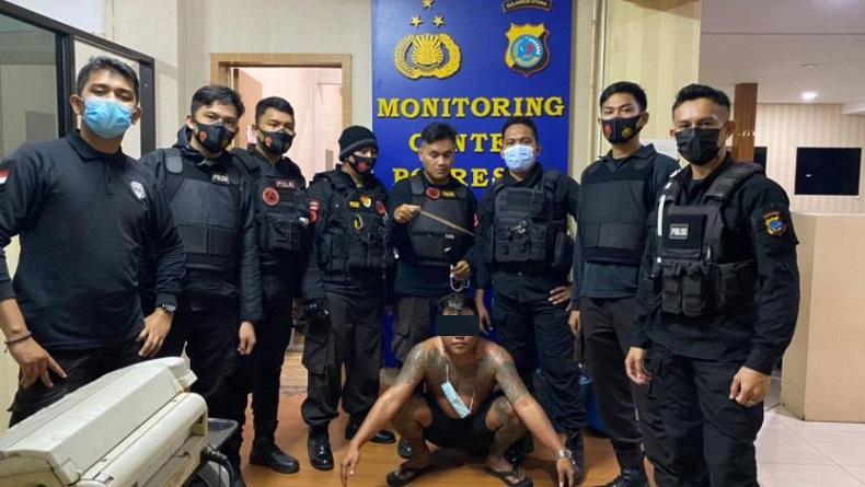 Razia Premanisme, Pria Bertato Bawa Pisau di Zero Point Manado Ditangkap Polisi