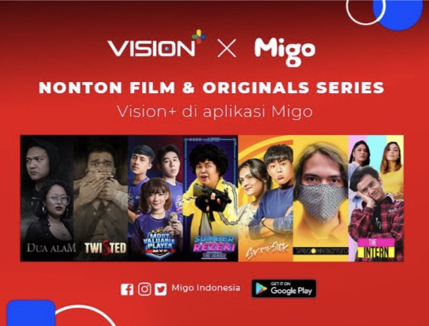 Nonton Pilihan Film dan Originals Series Vision+ Kini Bisa Melalui Aplikasi Migo