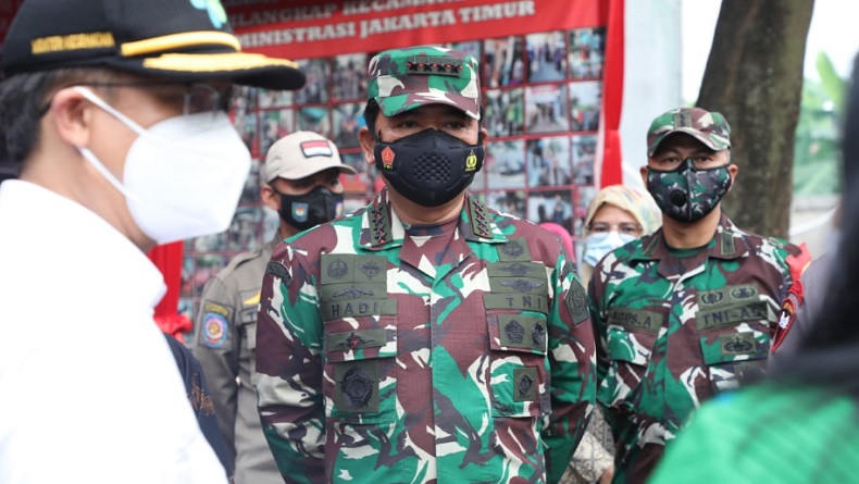Panglima TNI Sidak Posko PPKM Mikro di Cilangkap: Jangan Terlena, Tetap Tegakkan Protokol Kesehatan