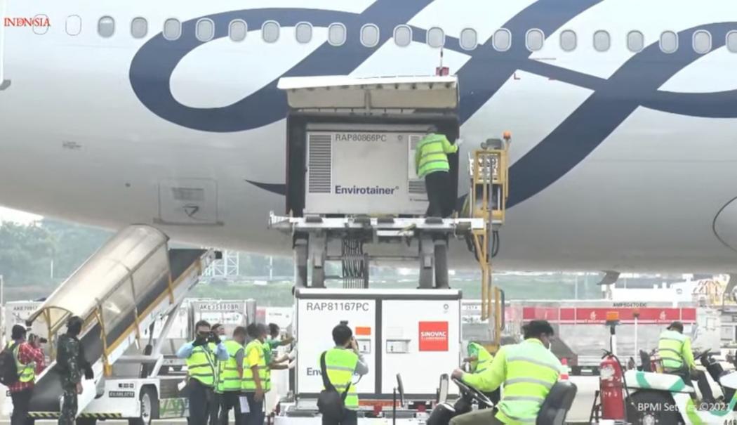 Indonesia Kembali Terima 10 Juta Bulk Vaksin dari Sinovac 