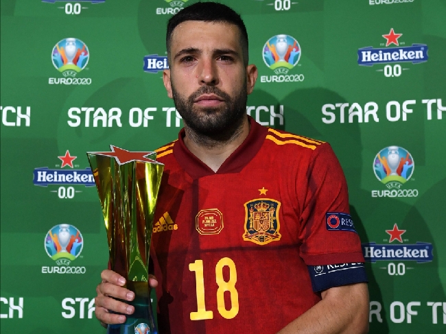 Spanyol Diimbangi Polandia, Jordi Alba Jadi Pemain Terbaik