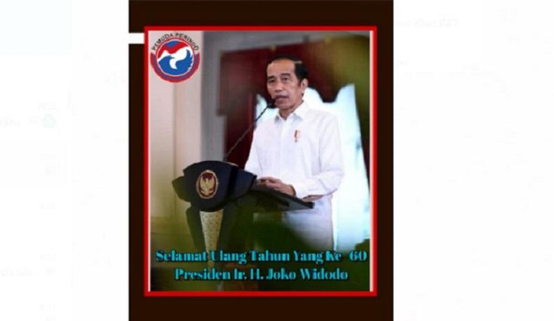 Ultah ke-60, Pemuda Perindo : Semoga Jokowi Segera Bawa RI Keluar dari Pandemi