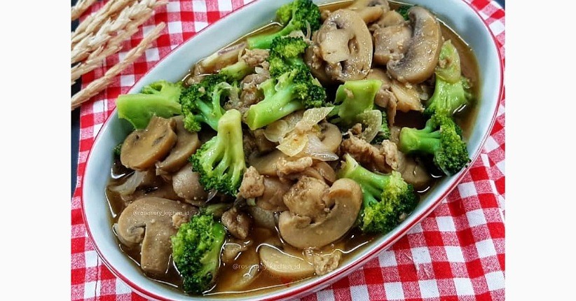 Kasus Covid-19 Meningkat, Yuk Perkuat Imunitas dengan Tumis Jamur Brokoli