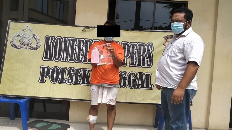Berusaha Kabur saat Ditangkap, Pelaku Pembunuhan di Deliserdang Ditembak Polisi