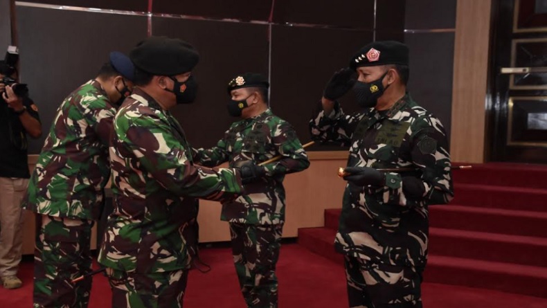 Panglima TNI Terima Laporan Kenaikan Pangkat 30 Jenderal, Dudung Abdurachman Bintang 3