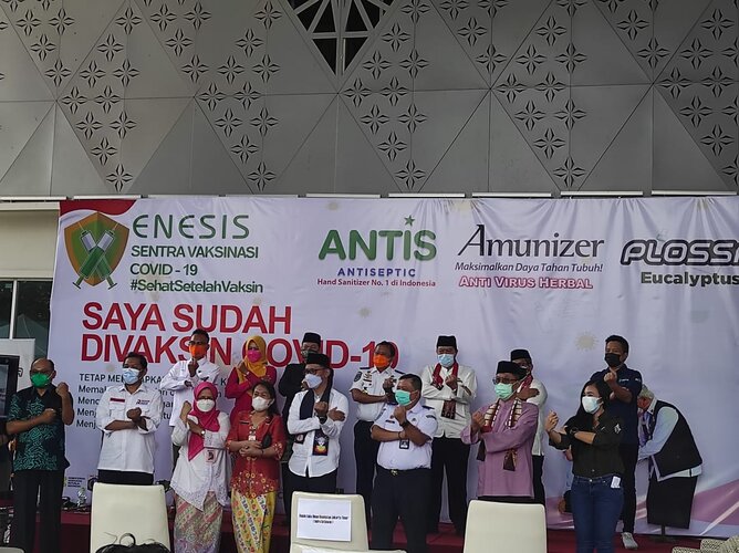 Enesis Group Resmikan Sentra Vaksinasi Covid-19 Gratis untuk Pekerja Transportasi Publik dan Masyarakat 