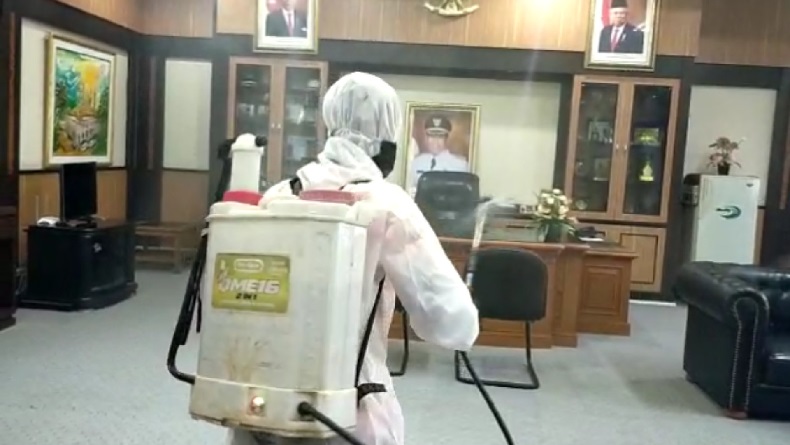Wali Kota dan 30 ASN Terpapar Covid-19, Balaikota Tasikmalaya Disterilisasi