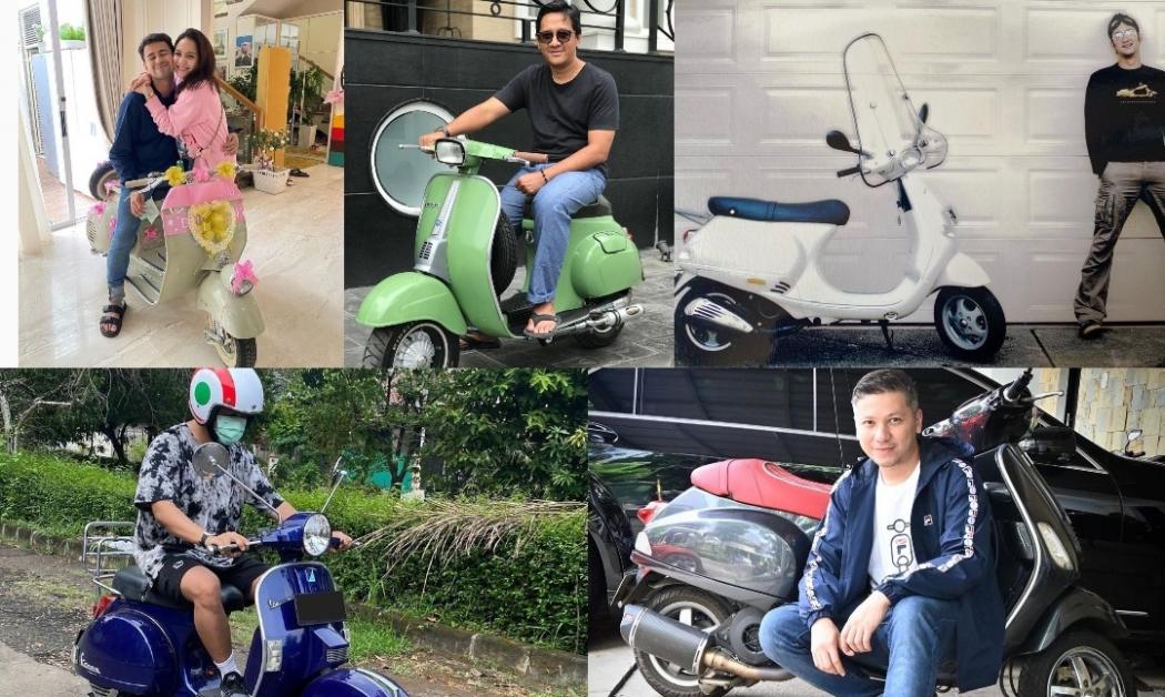 5 Artis Top Pamer Motor Vespa, Raffi Ahmad dan Andre Taulany Bersaing 