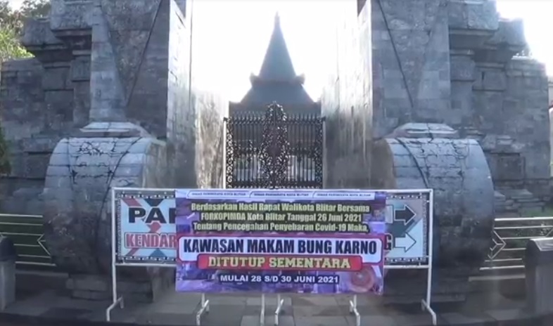 Kasus Covid-19 Tinggi, Kompleks Makam Bung Karno di Blitar Ditutup 