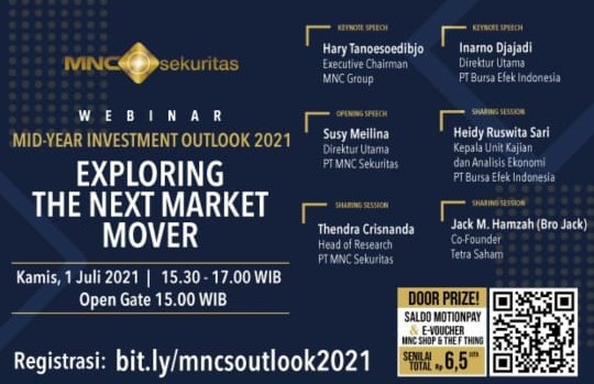 Hari Terakhir, Daftar di Sini! Besok, Webinar MNC Sekuritas: Mid-Year Investment Outlook 2021 Digelar!