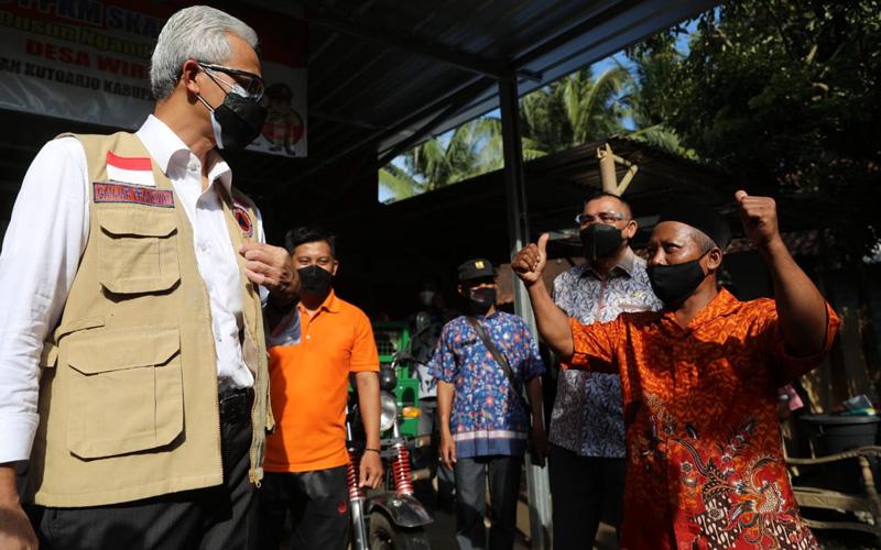 Seluruh Daerah di Jateng Berlakukan PPKM Mikro Darurat, Ganjar: Jangan Panik