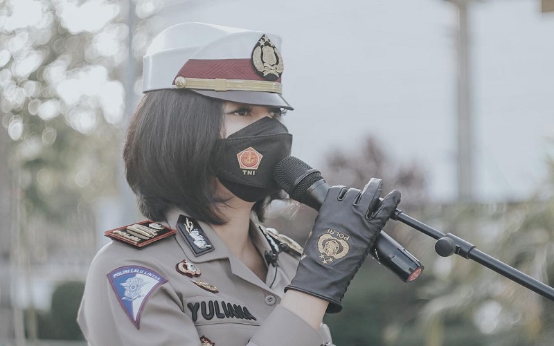 Polwan Cantik Rita Yuliana Naik Pangkat AKP di Ulang Tahun Ke-29