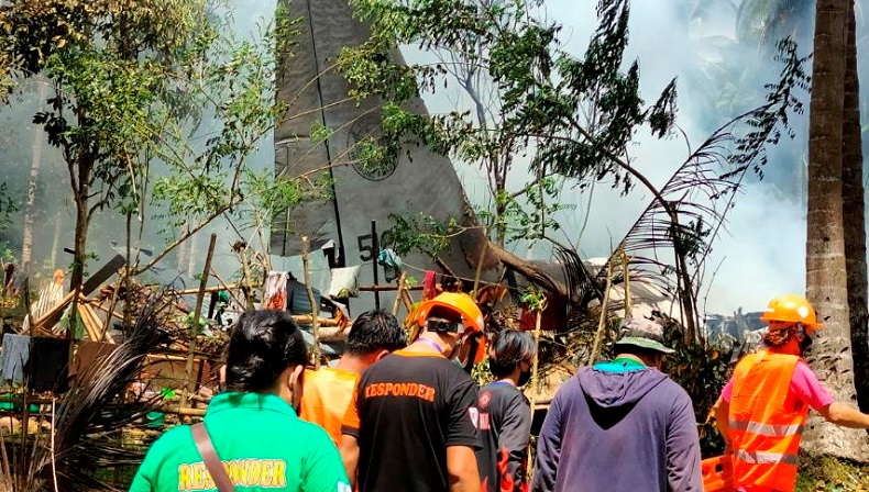 Pesawat Militer Filipina Jatuh, Total Tentara Tewas 47 Personel 