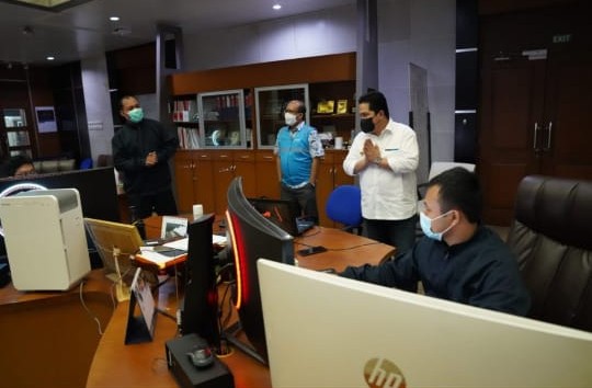 Sidak BUMN saat PPKM Darurat, Erick: Saya ke Sini Bukan Mau Marah-Marah