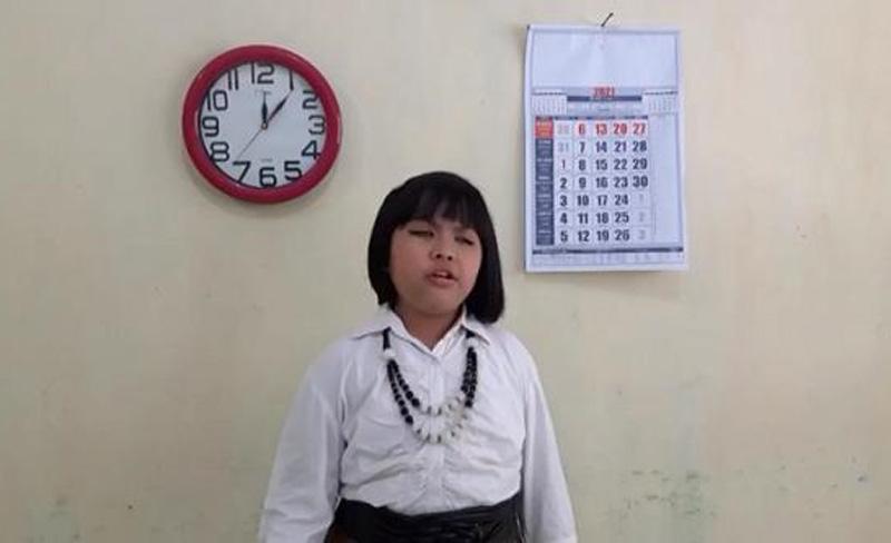 Siswi Penyandang Tunanetra SDLB  Rembang Mewakili Jateng di Ajang FL2SN 