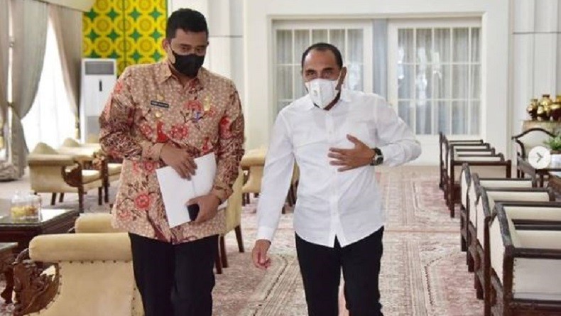 Edy Rahmayadi-Bobby Nasution Kompak Tangani Covid-19, Netizen: Mantap Anak dan Bapak