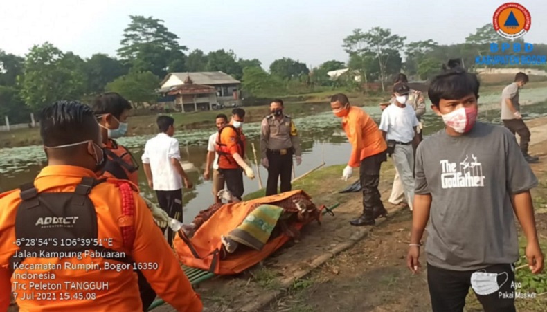 Kakek 90 Tahun Ditemukan Tewas Mengambang di Situ Pagam Bogor