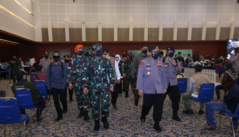 Kapolri Sebut Jawa Timur Tercapai Herd Immunity pada Akhir Agustus 