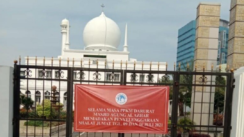 Masjid Agung Al-Azhar Jaksel Tidak Gelar Salat Jumat Selama PPKM Darurat