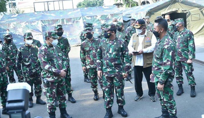 Panglima TNI Tinjau Rumkitlap TNI AD, AL dan AU di Jakarta