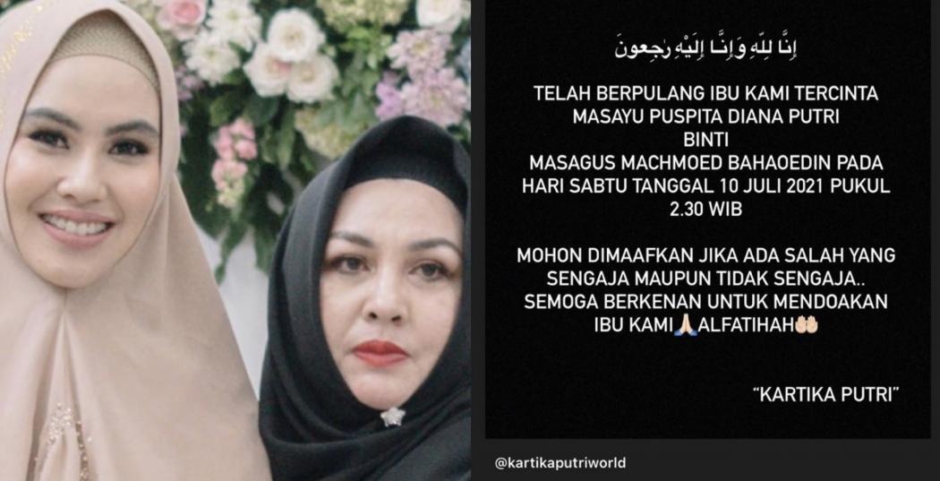 Kabar Duka, Ibu Kartika Putri Meninggal Dunia