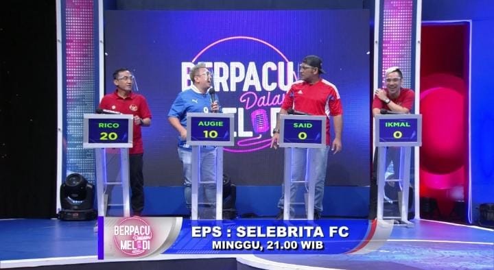 Keseruan Rico Ceper, Augie Fantinus, Said Bajuri dan Ikmal Tobing di Berpacu Dalam Melodi Malam Ini  