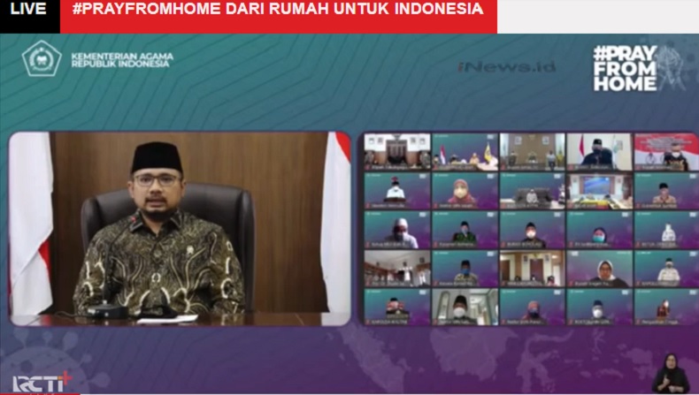 Buka Pray From Home, Menag : Doa adalah Senjata Orang Beriman