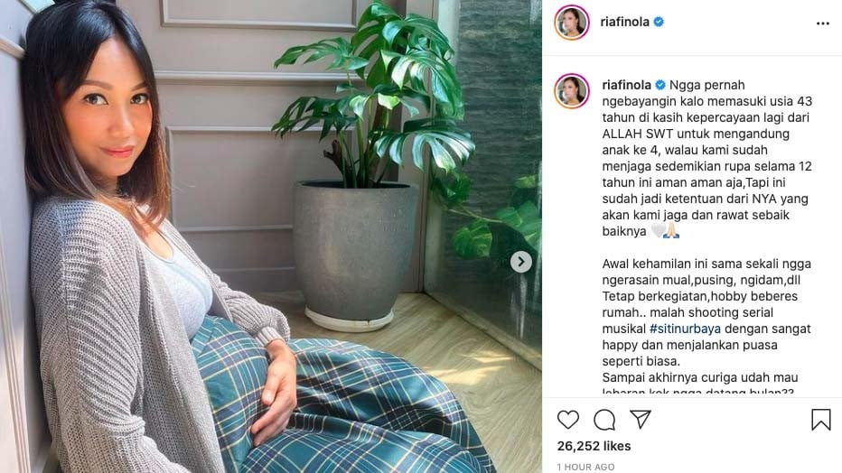 Usia 43 Tahun Nola B3 Hamil Anak Keempat: Alhamdullilah Diberi Kepercayaan   