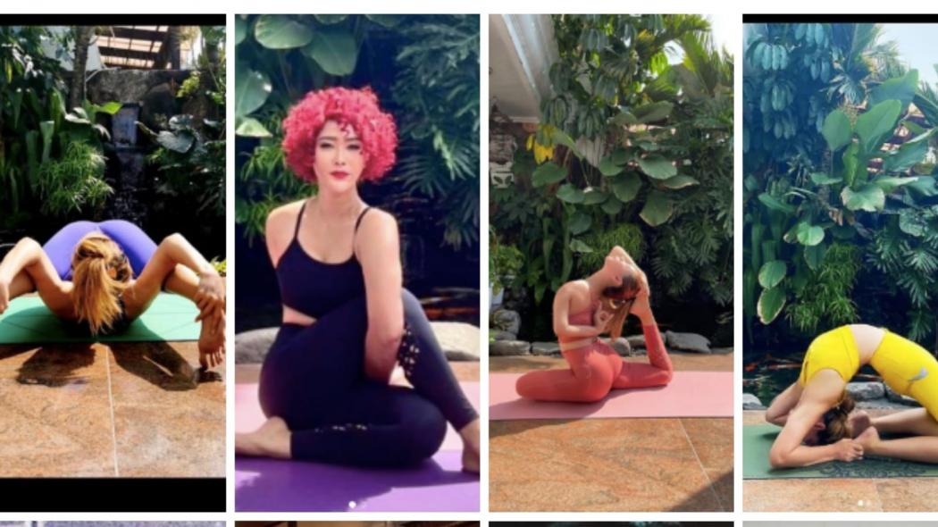 4 Pose Fantastis Inul Daratista Jaga Kebugaran di Tengah Pandemi, Ada yang Bikin Ngilu  