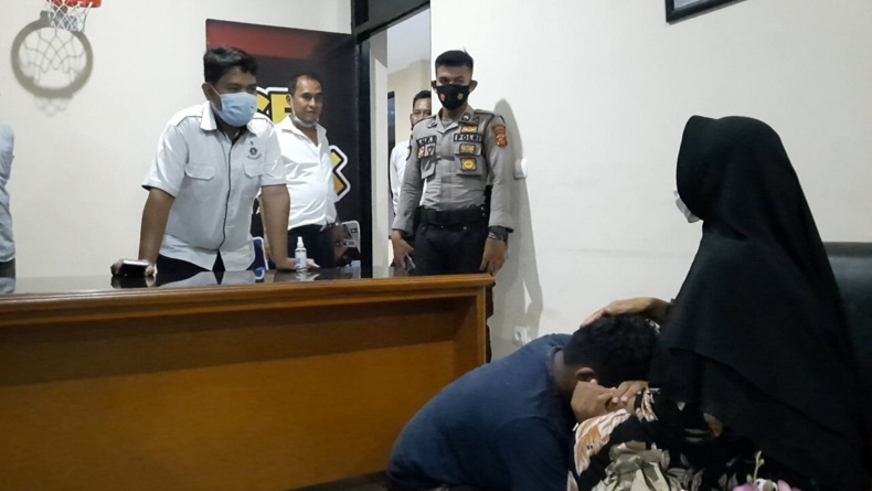 Tangis Ibu dan Anak Pecah di Polres Tasikmalaya, Izin Ngaji Malah Ikut Unjuk Rasa Anarkistis