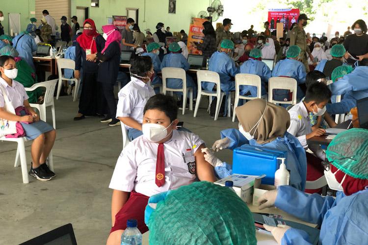 Pelajar di Kota Jogja Mulai Disuntik Vaksin Covid-19