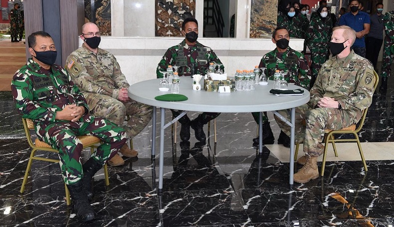 KSAD Jenderal Andika Lepas Prajurit TNI AD Berangkat Latihan Bareng ke Amerika Serikat